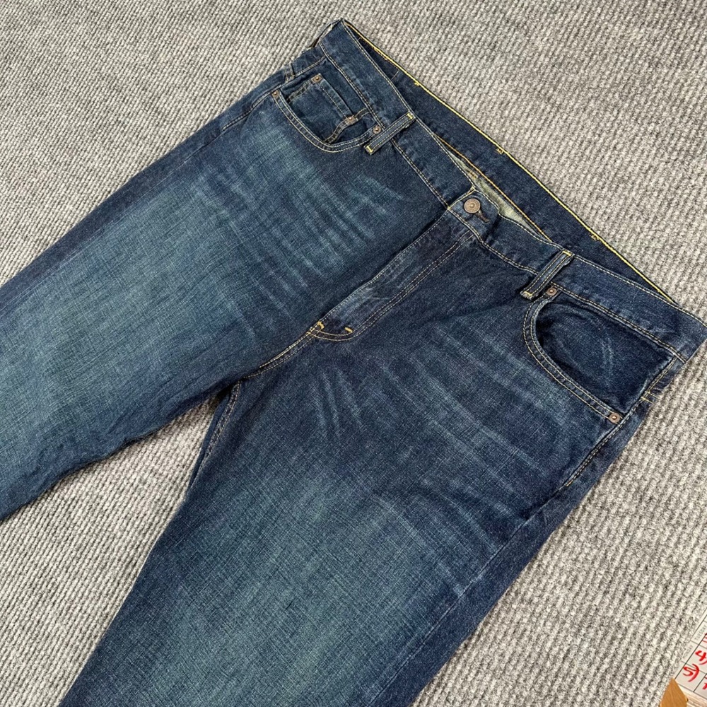 Levis 569 Jeans Mens 45x32 Blue Denim Baggy Straight Leg Loose Y2K Streetwear